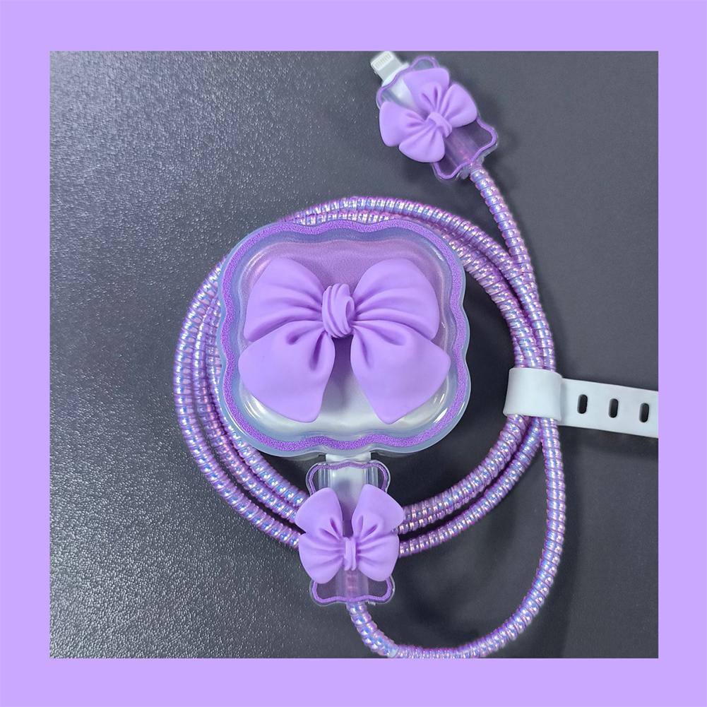 Charger Protector Cable Organiser For iPhone 15 14 11 13 18W 20W Charging Protection Cover Data Cable Management Cord Winder Kit