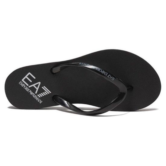 Emporio Armani Ea7 Плотные шлепанцы-вьетнамки из ПВХ Женская обувь Черный XFQ012XK085A120