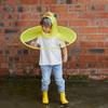 Little Yellow Duck Rain Jacket Cartoon Umbrella Hat Cute Children's Raincoats  for Toddlers