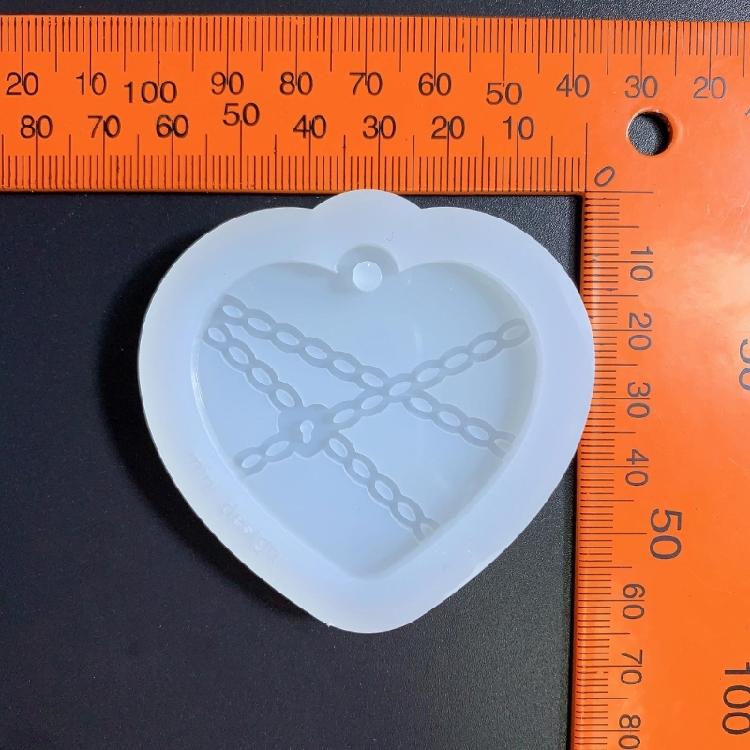 Heart Silicone Resin Mold for Keychain Jewelry Making,DIY Pendant Charms Mold