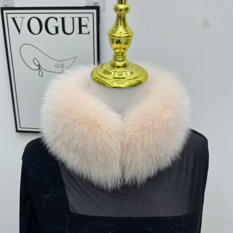 Real Fox Fur Neck Warmer Women Winter Scarf Thick Handmade Magnetic Street Style