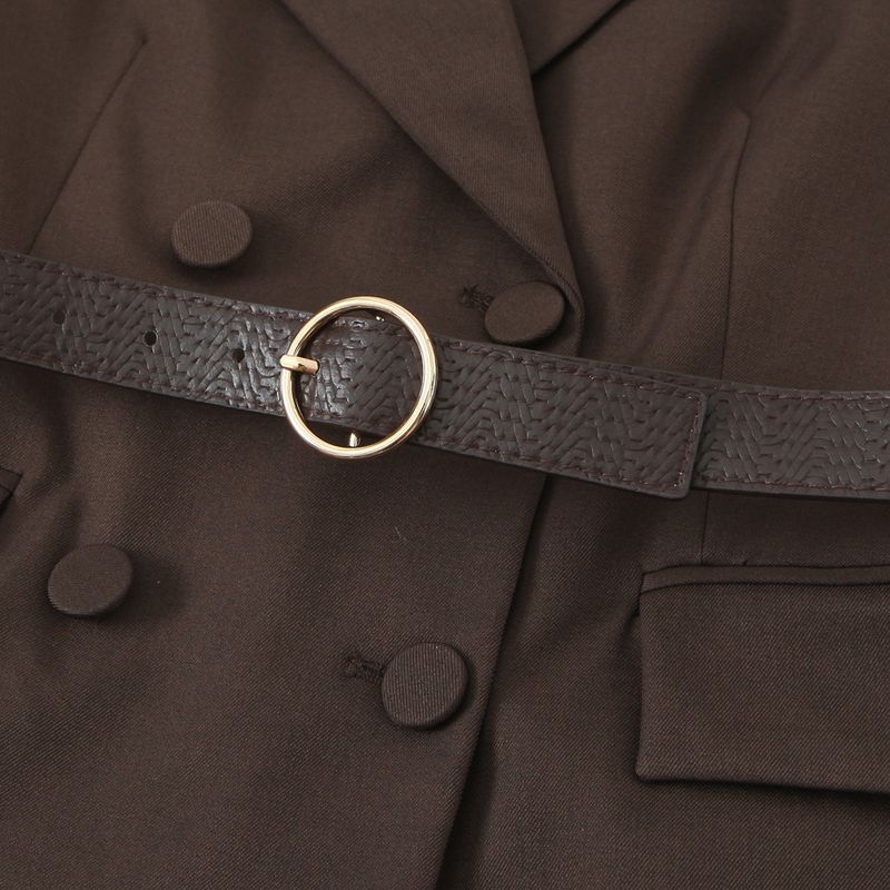 Kaslead New Women clothes Western Style Fashion Belt Vest Straight Trousers 8073361 8073261