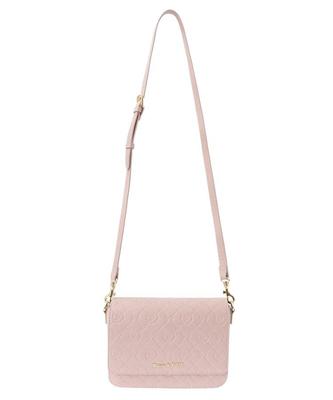 De Женская сумка через плечо с клапаном и монограммой Apparel для розового [Maison Fleur],