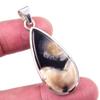 Натуральный ботсванский агат, драгоценный камень, стерлинговое серебро 925 пробы, подарочная подвеска, 2 дюйма, c3L53