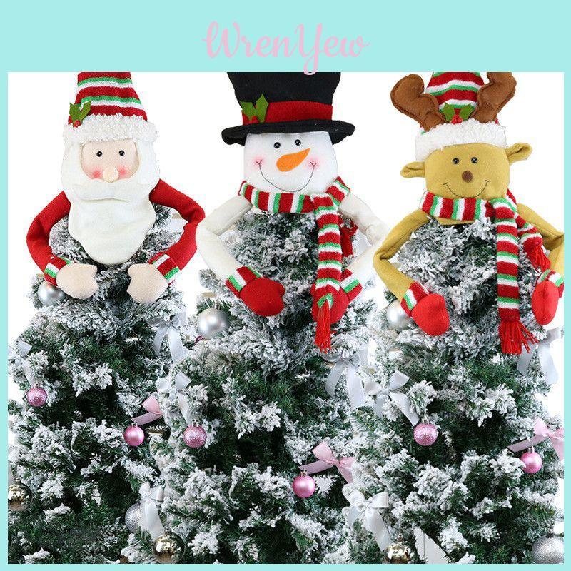 Очаровательные елочные украшения с восхитительным навершием в виде шляпы снеговика для праздничного настроения