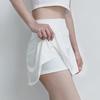 Women's High Waist Double Slit Sports Skirt with Elastic Shorts