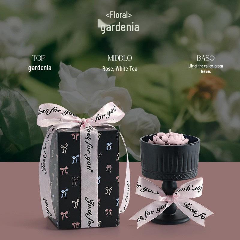 Camellia Scented Candle Gift Box: Perfect Birthday Gift for Girls and Best Friends, Bedroom Decor.