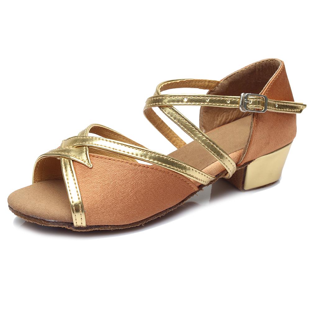 Женские туфли для танцев, на низком каблуке