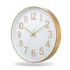 Wall Clock Large Numerals Design Easy-to-Read Battery Operated Modern Silent Non-Ticking Round Clock Wall Decoration