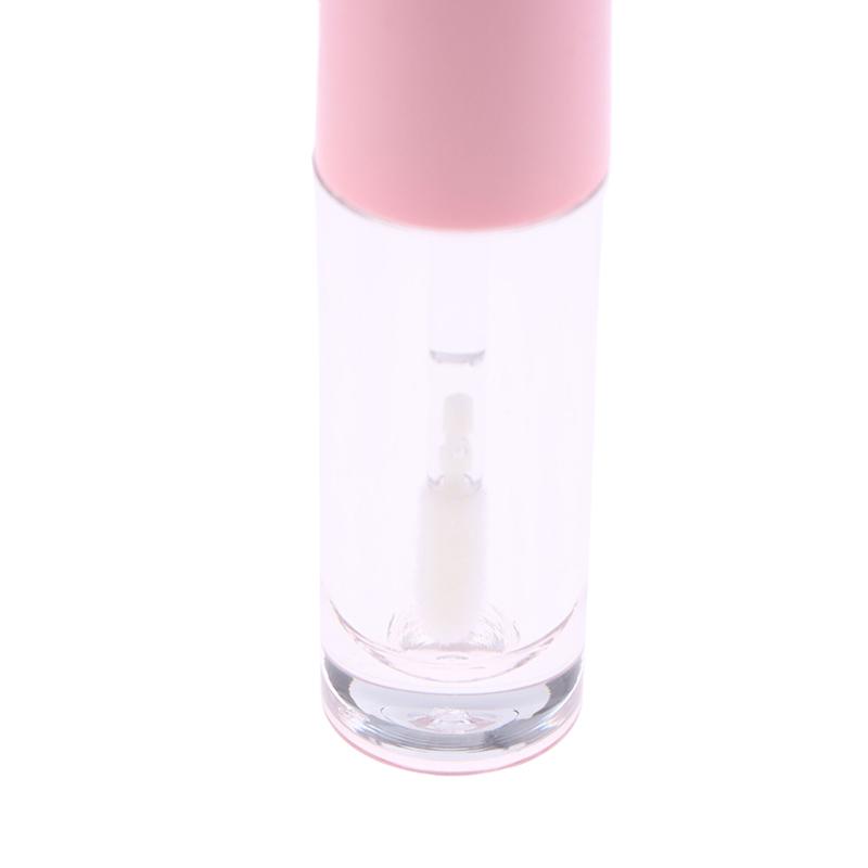 Cute Creative Bow Shape Lip Gloss Tubes Clear Empty Diy Cylindrical Lip Balm Tubes 2.5Ml With Wand Refillable Lipstick Bottle