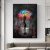 Light Bulb Abstract Street Graffiti Art Posters Prints Canvas Painting Cuadros Wall Art for Living Room Home Decor (No Frame)