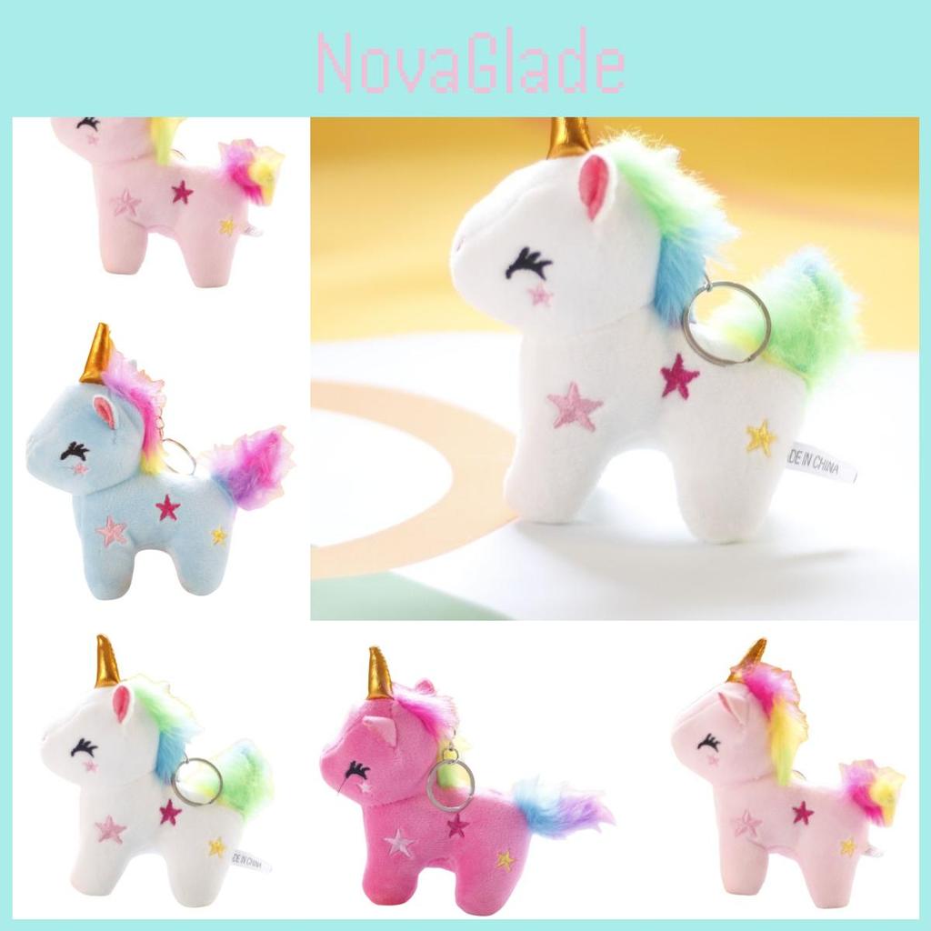 Милый плюшевый брелок в виде радужного единорога оптом, подвеска в виде мягкой игрушки для сумок для девочек