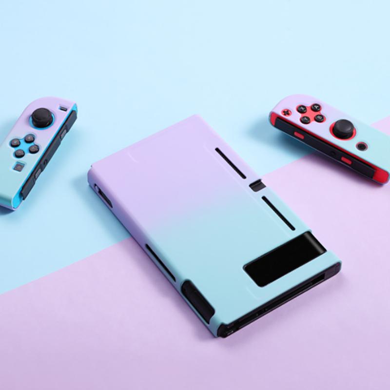 VAORLO Защитный корпус градиентного цвета для переключателя NS NX, чехол из жесткого пластика, задняя крышка, пыленепроницаемый, защита от падения