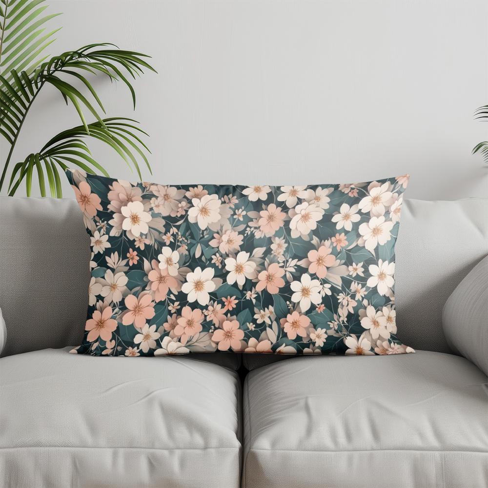 Декор для дома Подсолнухи и пчелы Наволочка Подходит для дивана Спальни Автомобиля Наволочка Подушка Прямоугольная Подушка для спины