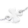 [F9150] - Silver 'Clover' Bracelet (rhodium-plated) - 15 Mm