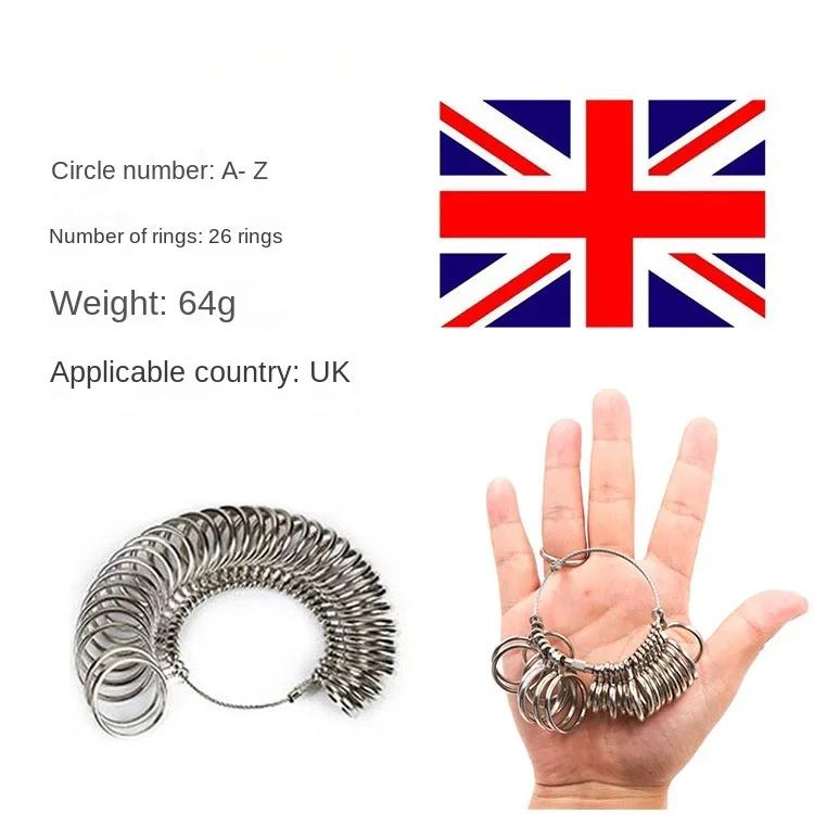 Металлический кольцемер для пальца Алюминиевый сплав Кольцемеры Измеритель Ювелирное дело Измерительная оправка Стандартные размеры Инструменты