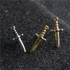 Labrets Lip Stainless Steel Conch Lobe Tragus Piercing Dagger Ear Studs Helix Cartilage Earrings