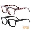 1pc Fashion Square Reading Glasses for Men Women Large Frame Presbyopia Eyeglasses High-definition Eyewear Paerde