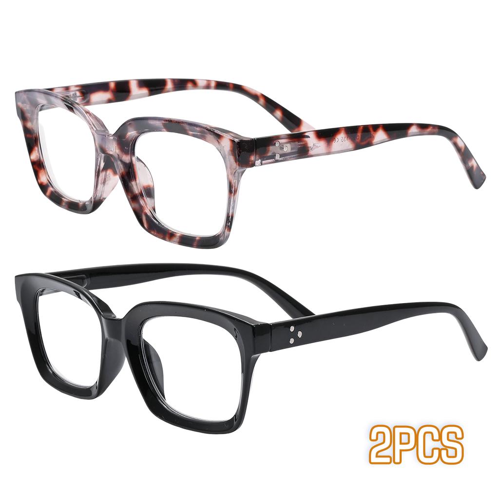 1pc Fashion Square Reading Glasses for Men Women Large Frame Presbyopia Eyeglasses High-definition Eyewear Paerde