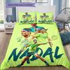 Rafael Nadal Tennis Player 3Pcs Bedding Set, Duvet Cover with 2 Pillowcases, Tennis Star Bed Linens, No Comforter No Pillow Core