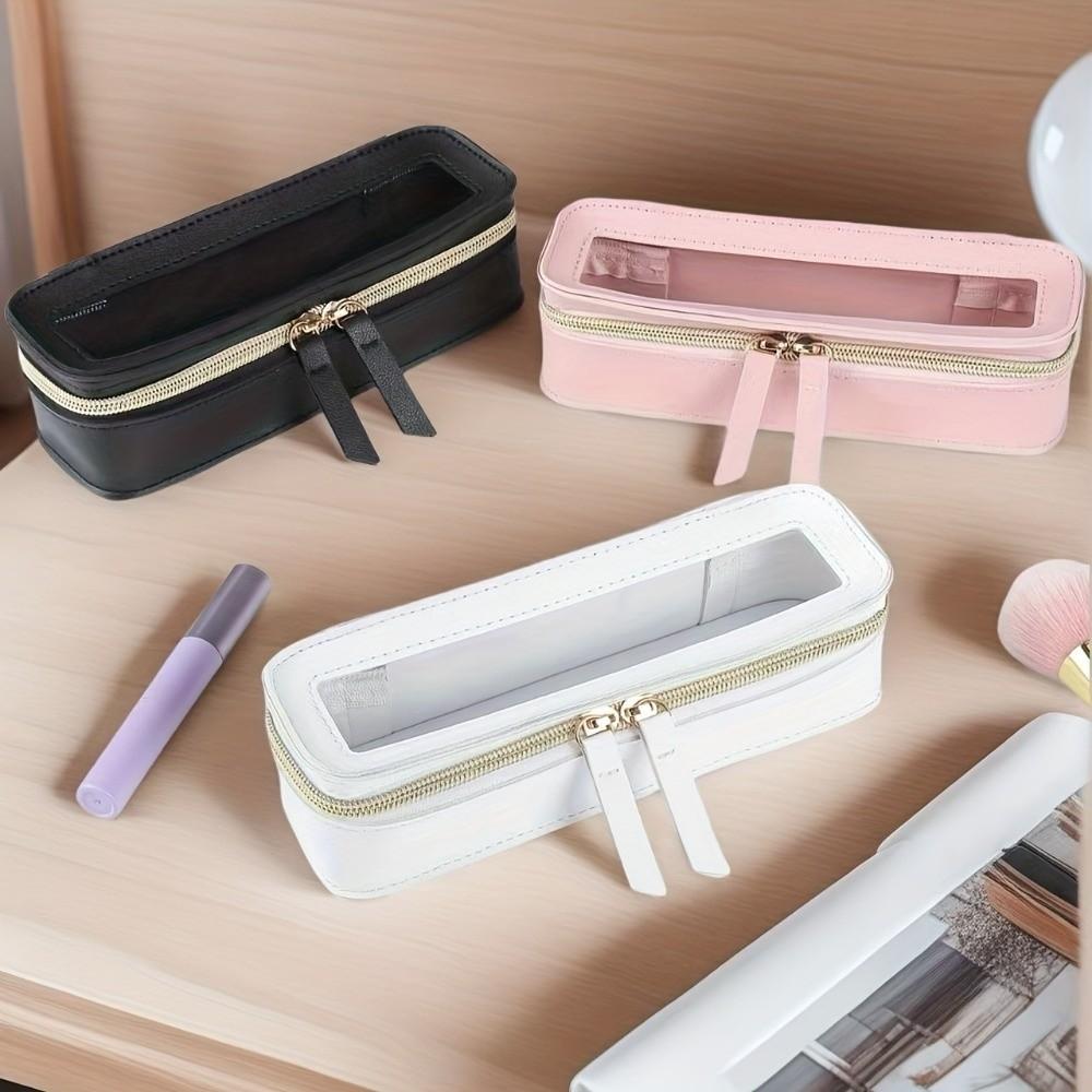 PU Makeup Brush Box Waterproof Pencil Case Daily Necessities Storage Pouch  Travel