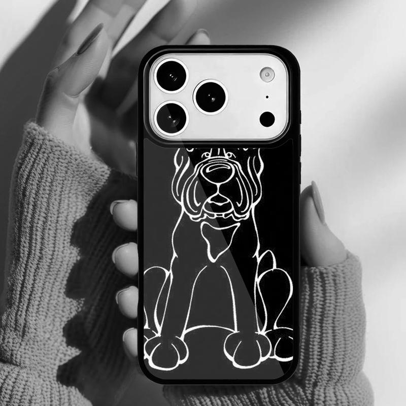 Итальянские собаки Кане-корсо мастиф Чехол для телефона для iPhone 17 16 15 14 13 Pro Max Задняя крышка для 12 11 Pro Coque
