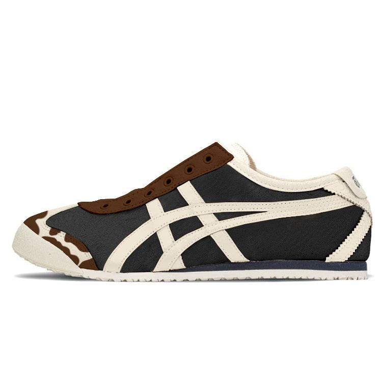 ONITSUKA TIGER MEXICO 66 SLIP ON Низкие Повседневные Кроссовки Унисекс Темно-Коричневые 1183A360-205(КомандаY-)