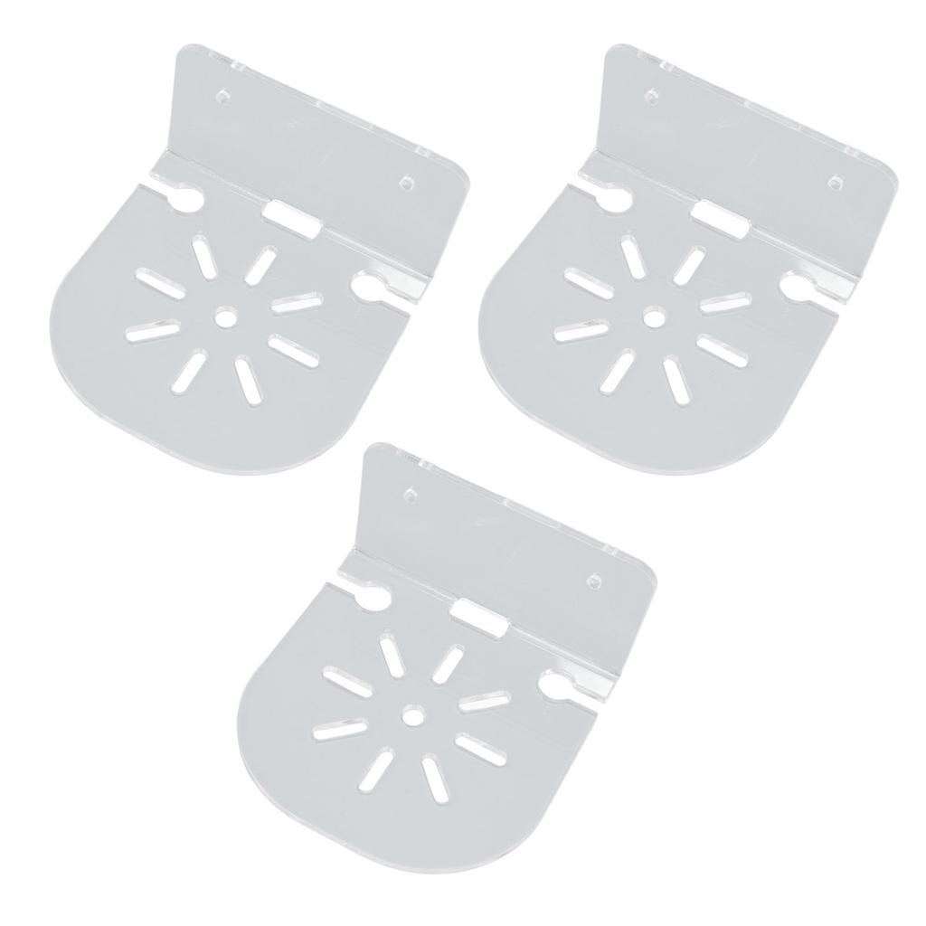 Acrylic Small Floating Shelf Transparent Wall Mounted Holder for Security Camera Speakers Baby Monitoring Device