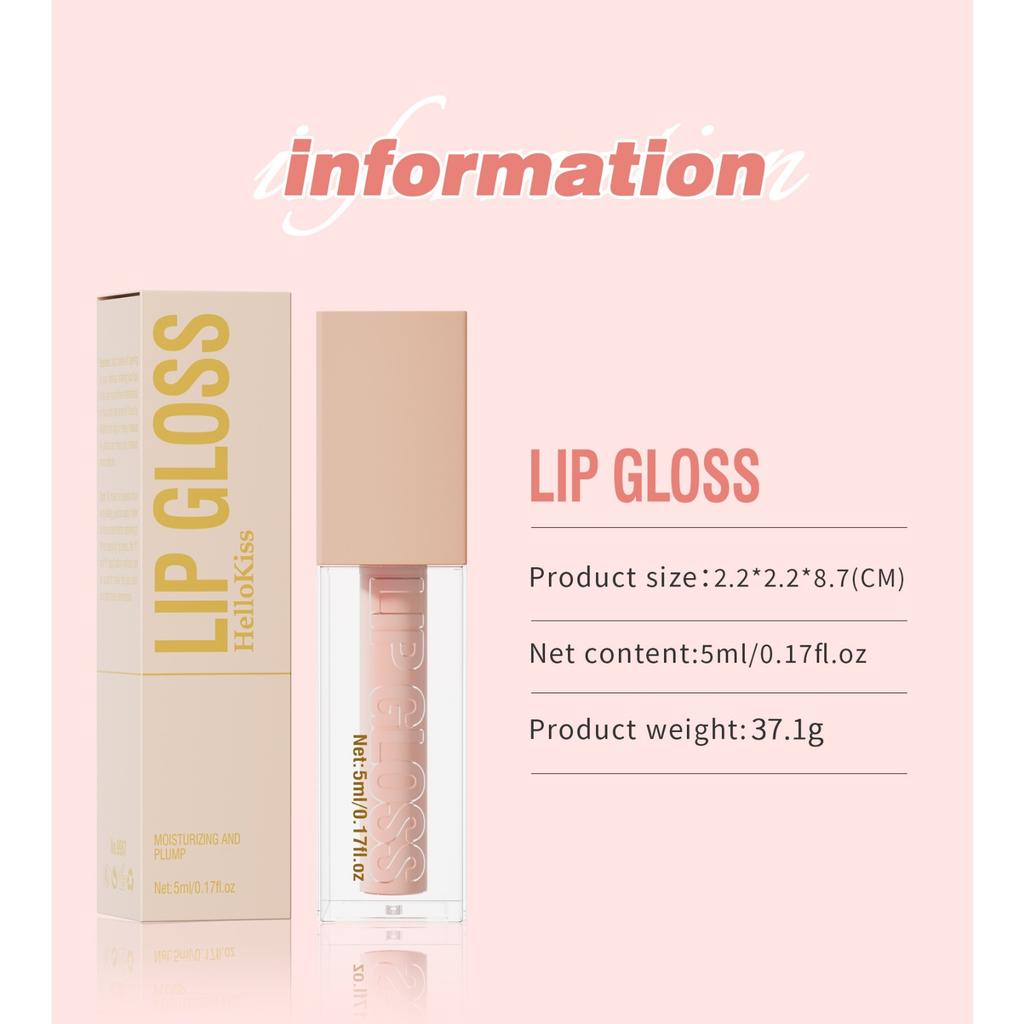 Water Gloss Mirror Lip Gloss, увлажняющий и увлажняющий Dudu Lip Pearlescent Fine Glitter Lip Gloss