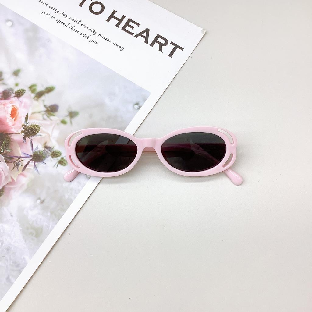 Fashion Oval Frame Children'S Sunglasses Fashion Girls Cute Sunglasses Sun Protection Uv Protection Boys Glasses