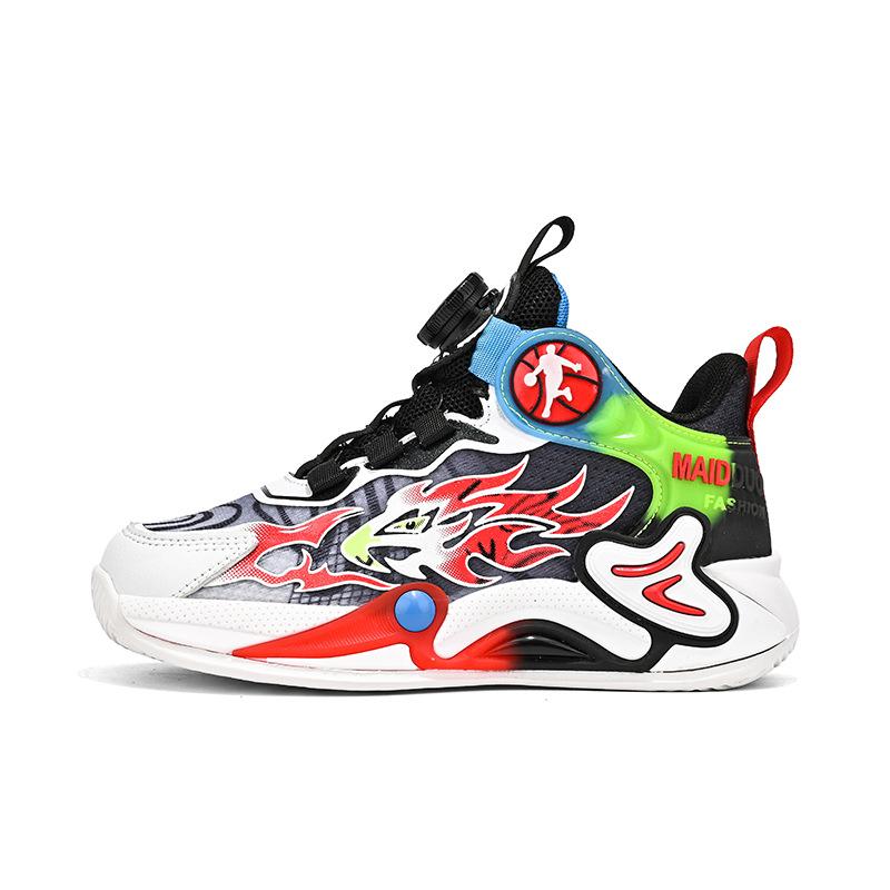 Мальчики Баскетбол Баскетбольные Кроссовки 2025 Баскетбол Детские Кроссовки Кроссовки Мальчики Спорт Мода Фактурные Кроссовки Баскет