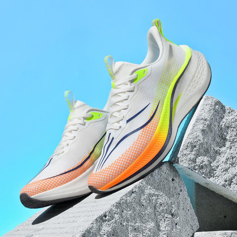 Кроссовки для бега мужские карбоновые амортизирующие спортивные туфли небольшого размера дышащие повседневные дорожные туфли для пар профессиональные сверхлегкие кроссовки для бега