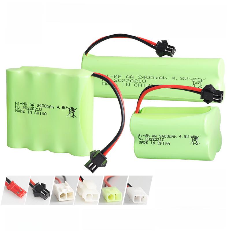 NiMH 4.8V 2400mAh Аккумуляторная батарея для радиоуправляемых машин и электрических игрушек-альпинистов