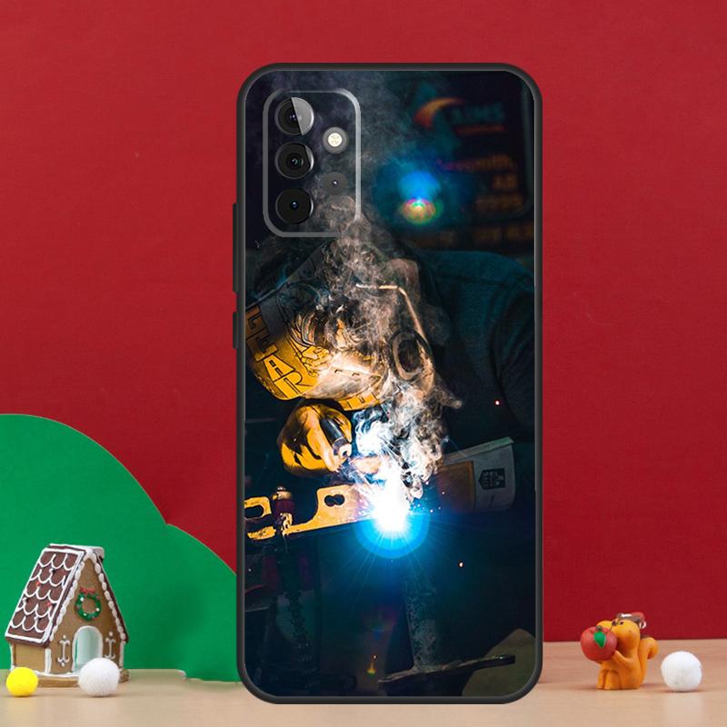 Welder Welding Hot Metal Worker Case For Samsung Galaxy A55 A52 A32 A12 A33 A06 A16 A26 A36 A56 A15 A53 A13 A34 A54 A14 A17