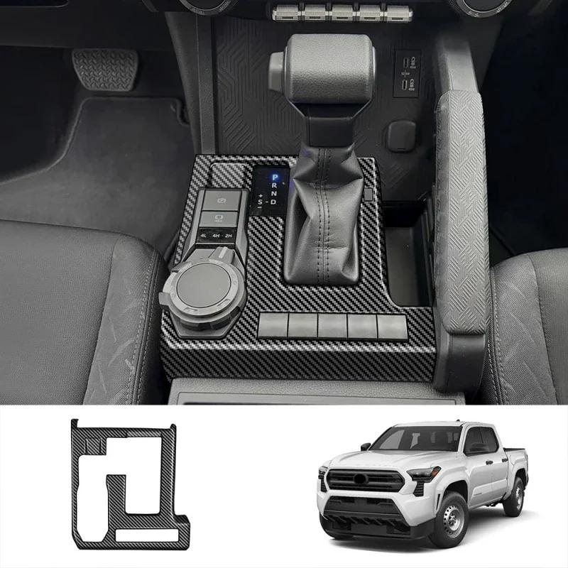 АБС-пластик с карбоновым покрытием Для Toyota Tacoma 2024-2025 Панель центральной консоли Панель приборов Ручка двери Ручка рулевого колеса Аксессуары для интерьера