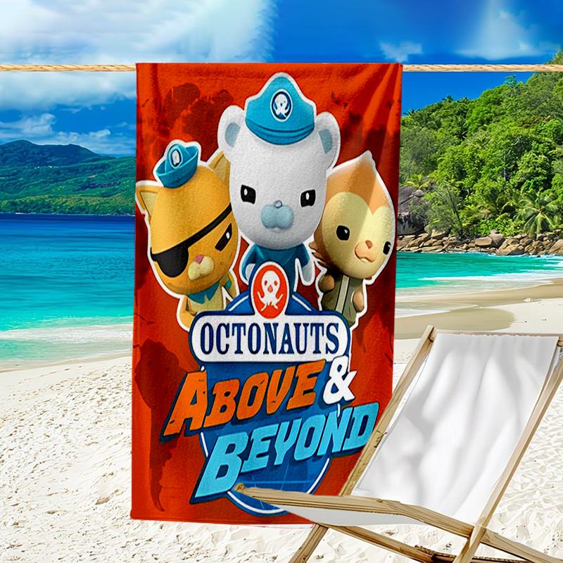 proof beach towel with a The Octonauts4 pattern - soft,absorbent,quick-drying,machine washable - perfect for swimming,camping,bathing