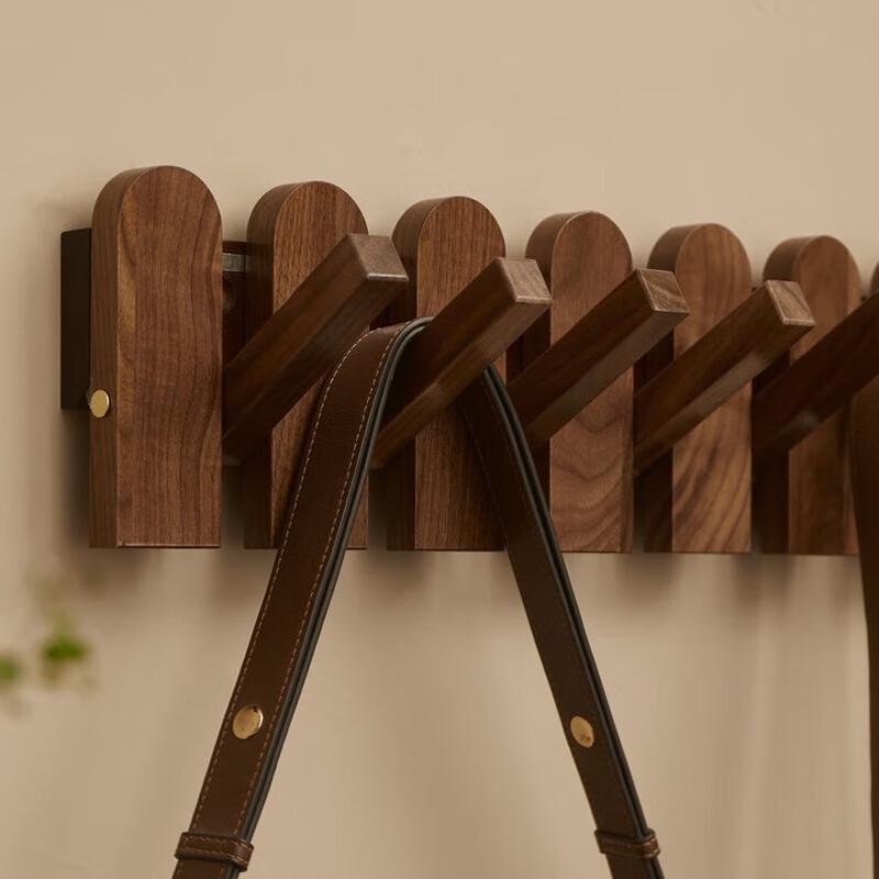 Xuanyong Black Walnut Piano Key Coat Hook