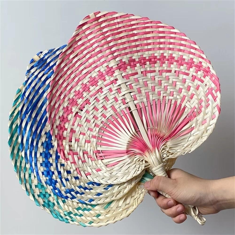 Traditional Fan Cattail-Leaf Fan Summer Cooling Hanging Fan Hand-Woven Fan  Living Room Decoration