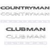 Car Accessories Metal Letter Emblem Rear Trunk Body Badge Sticker For MINI Cooper S R60 F60 Countryman JCW Clubman Paceman