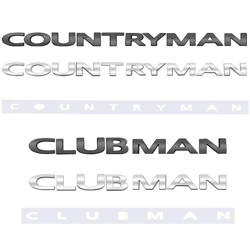 Car Accessories Metal Letter Emblem Rear Trunk Body Badge Sticker For MINI Cooper S R60 F60 Countryman JCW Clubman Paceman