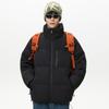 Mens Womens Winter Down Jacket 90% White Duck Thick Loose Stand Collar Coat Cold Weather
