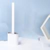 Flat Silicone Toilet Brush - To Hang or Place On the Floor - Flexible and Supple Brush - Scratch-free and Mark-free