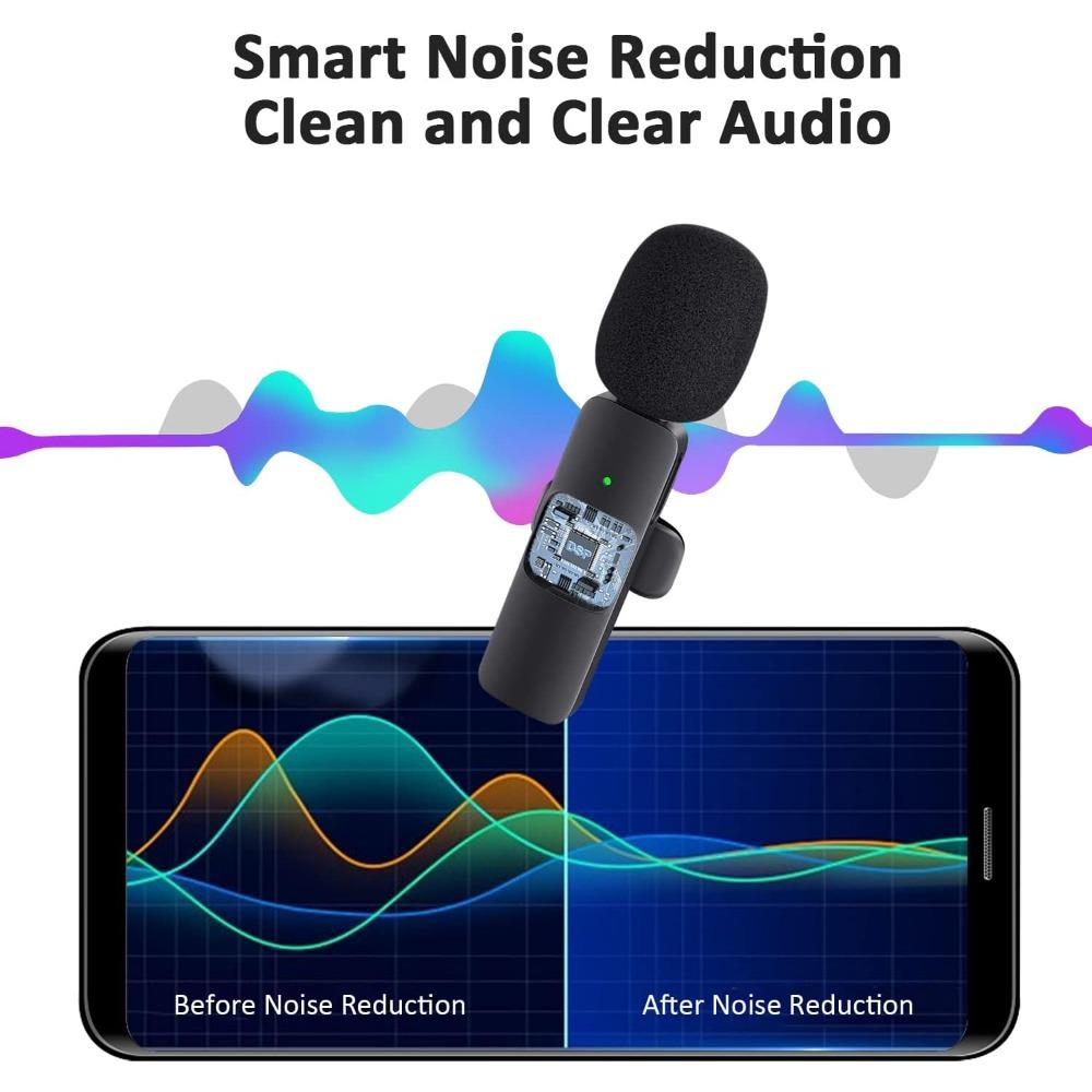 Профессиональный беспроводной петличный микрофон для ноутбука, используется для видеоинтервью, подкастов, беспроводной всенаправленный емкостный микрофон для записи