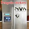 1PC Funny Penguin Kitchen Fridge Sticker DIY Decals Dining Room Kitchen Decorative Wall Stickers
