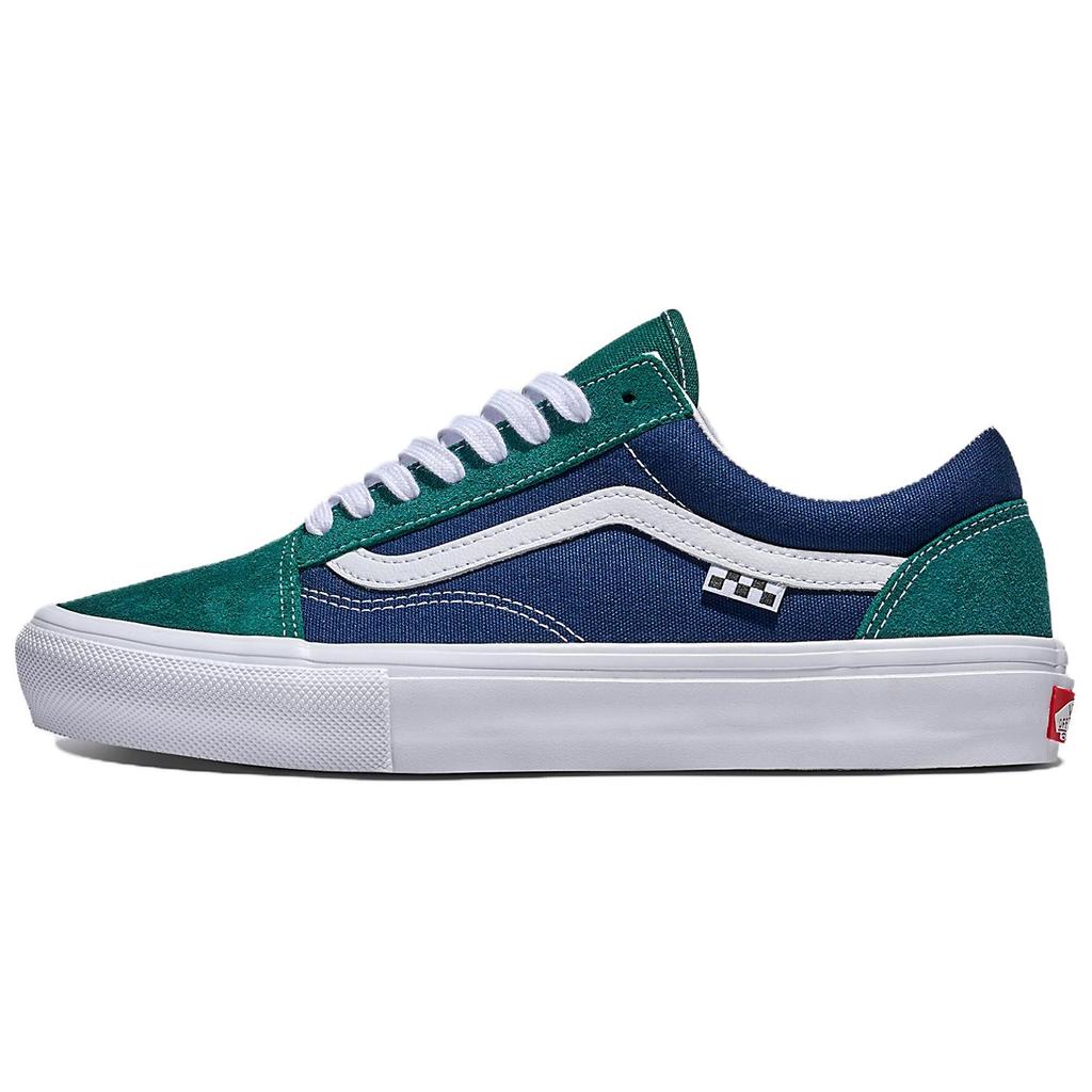 New Vans Old Skool Anti Slip Wear Resistant Low Top Skateboard Shoes Unisex Blue Green VN0A2Z3224O