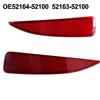2Pcs Back Bumper Reflector Light Len Cover For Yaris 2012 2013 2014 Left & Right Reflective Strip 52164-52100 Car Accessories