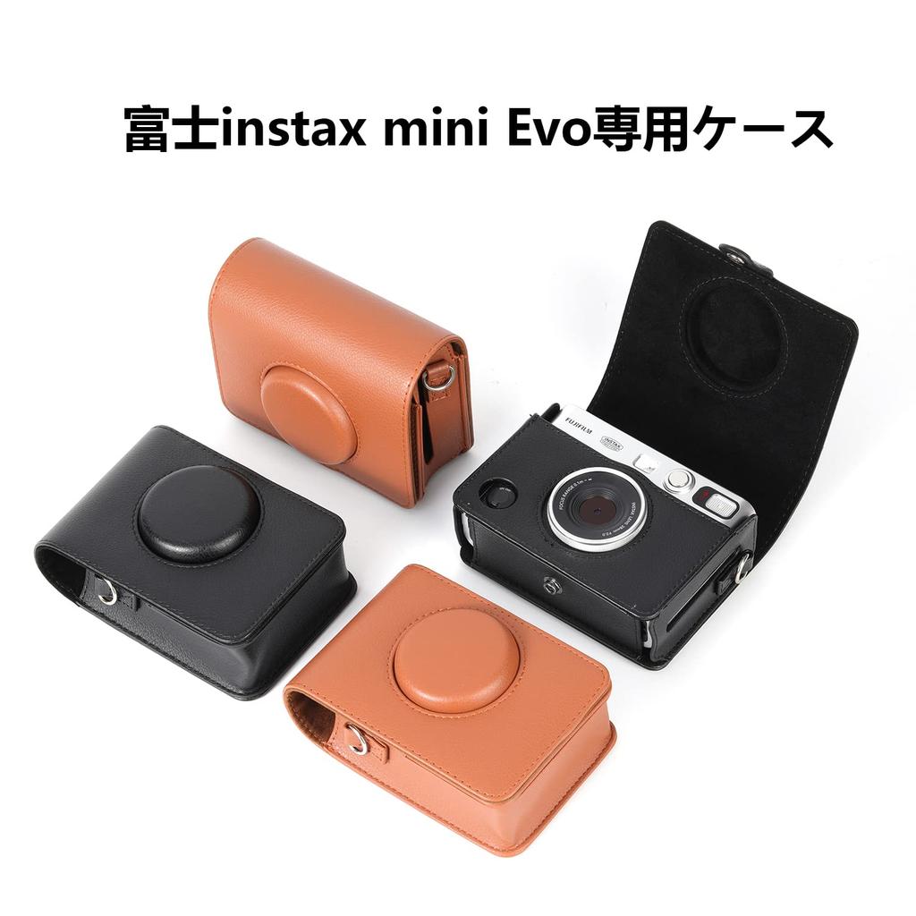 Instax Mini Evo FUJIFILM Instax Защитный ремень на плечо Fujifilm Instax Full Scratch из искусственной кожи, удобный для переноски, в комплект входит чехол с магнитной защелкой,