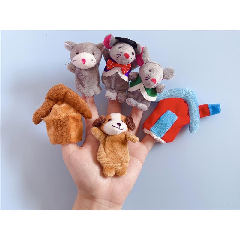 Подставка для пальчиковых кукол в виде животных для языковых зон детского сада и кукольного домика