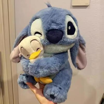 Милая плюшевая кукла Стич Кавайная мягкая игрушка Лило Рождественский подарок для детей Украшение на день рождения Мягкая утка Стич