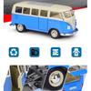 Масштаб 1/24 Welly 1963 Volkswagen T1 Bus, модель автомобиля из сплава, литье под давлением, металлические игрушечные автомобили, модель автомобиля, коллекция высокой имитации, детские подарки